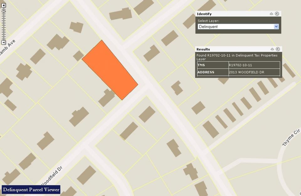 Delinquent Properties Richland County GIS